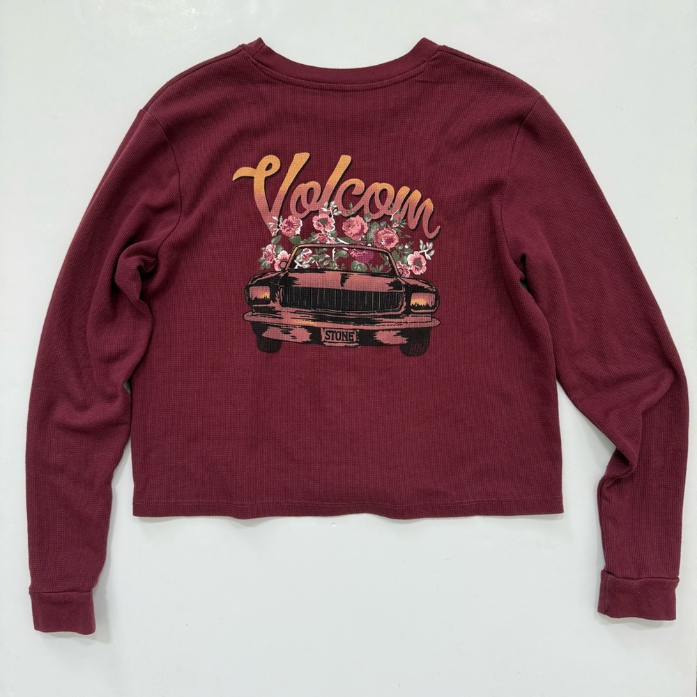 Volcom longsleeve maroon top